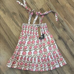 Charming Pink Floral Kids Dress